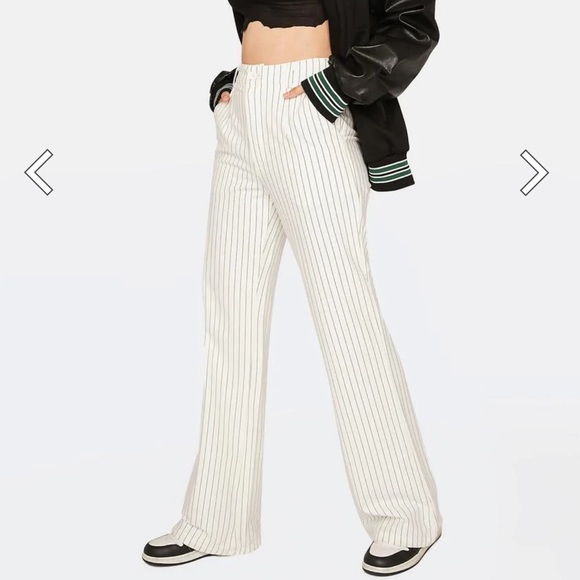 DOLLS KILL | Make The Rules Pinstripe Pants - Picture 1 of 3